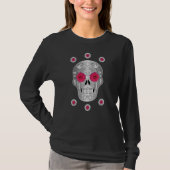 T-shirt Chrome Calavera (Rose) (Devant)