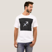 T-shirt Chrome Comme Sagittarius Zodiac Connexion Noir (Devant entier)