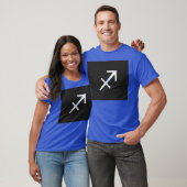 T-shirt Chrome Comme Sagittarius Zodiac Connexion Noir (Unisexe)