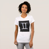 T-shirt Chrome Comme Symbole Zodiac Gemini (Devant entier)