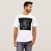 T-shirt Chrome comme Taurus Zodiac Connexion Hevelius Blac (Devant entier)
