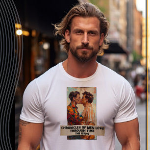 T-shirt Chroniques des hommes aiment par le temps, les ann