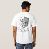 T-shirt Chroniques du swag Rose (Dos entier)