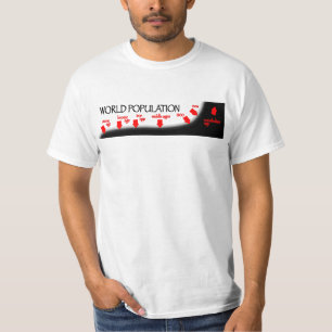 T-shirt Chronologie de population mondiale
