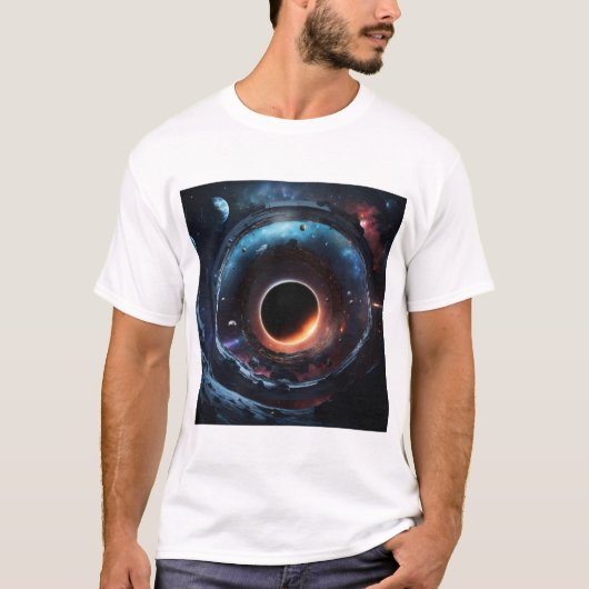 T-shirt "ChronoShift : Ballet gravitationnel dans l'abîme" (Devant)