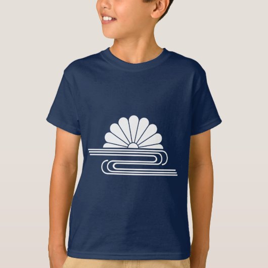 T-shirt Chrysanthème avec de l'eau (Devant)