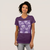 T-shirt Chrysanthème Pourpre, William Morris (Devant entier)