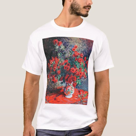 T-shirt Chrysanthème rouge, Monet (Devant)