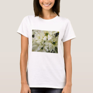 T-shirt Chrysanthèmes blanc