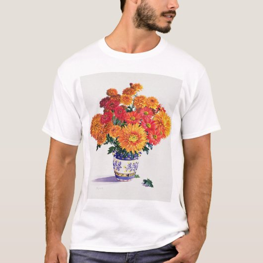 T-shirt Chrysanthèmes d'octobre (Devant)
