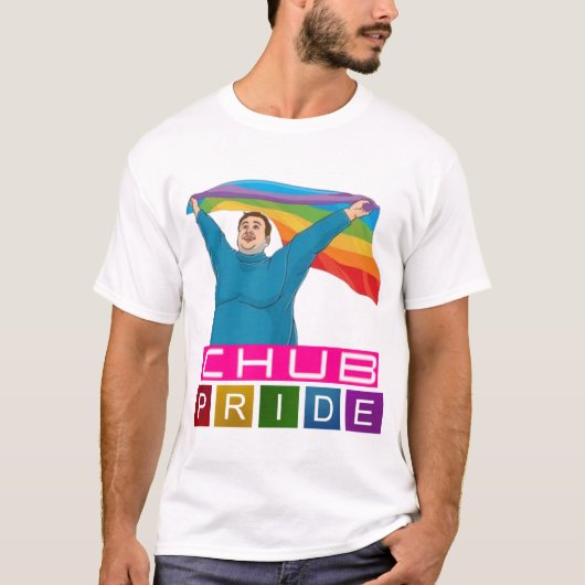 T-shirt CHUB PRIDE, Gay pride LGBTQ+ (Devant)