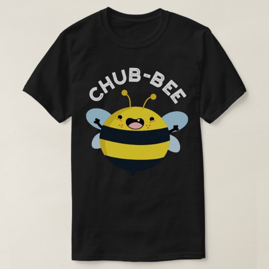 T-shirt Chubbee Cute Chubby Bee Pun 1 (Design devant)