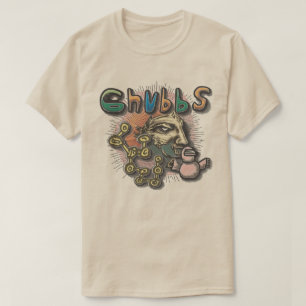 T-shirt Chubbs dessin de collage artistique