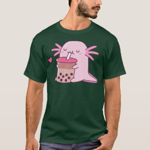 T-shirt Chubby Axolotl Apprécie Le Thé Bubble