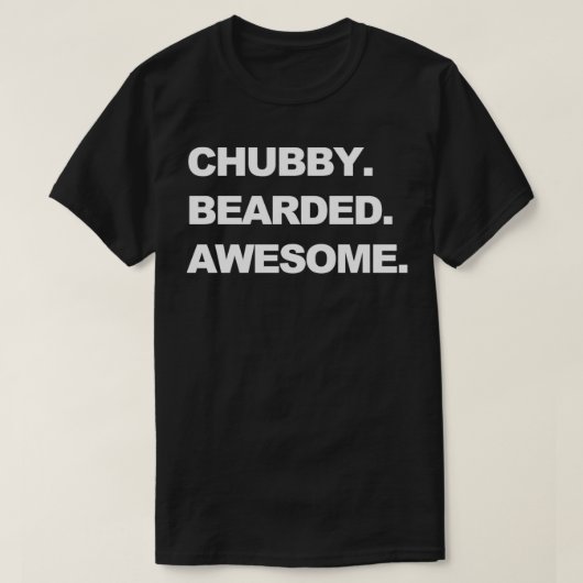 T-shirt Chubby Bearé Awesome (Design devant)