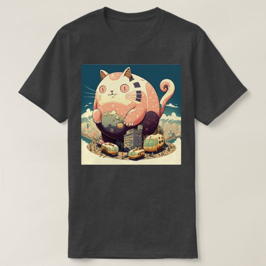 T-shirt Chubby Catzilla (Design devant)