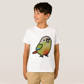T-shirt Chubby Cinnamon Vert Joue Conure (Devant entier)