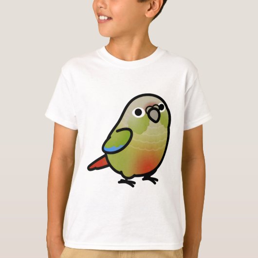 T-shirt Chubby Cinnamon Vert Joue Conure (Devant)