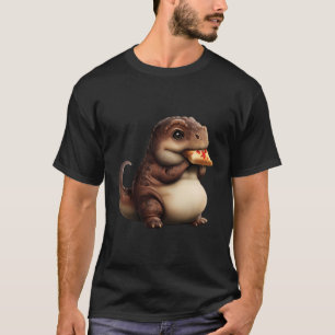T-shirt Chubby Dino Pizza Lover Graisse Adorable Dinosaur