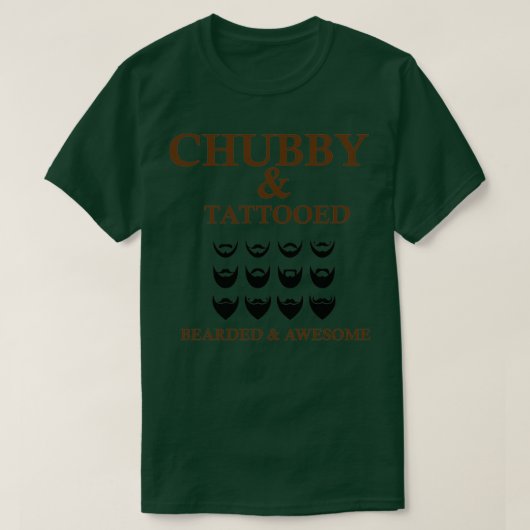 T-shirt CHUBBY et TATTOOED (Design devant)