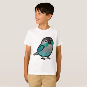 T-shirt Chubby Green Cheek Conure Turquoise (Devant entier)