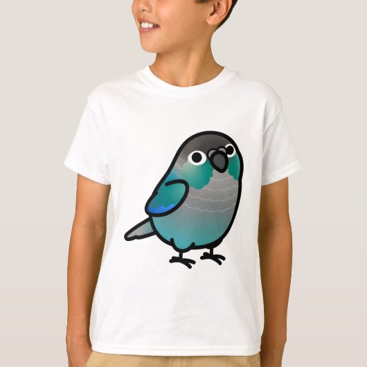 T-shirt Chubby Green Cheek Conure Turquoise (Devant)