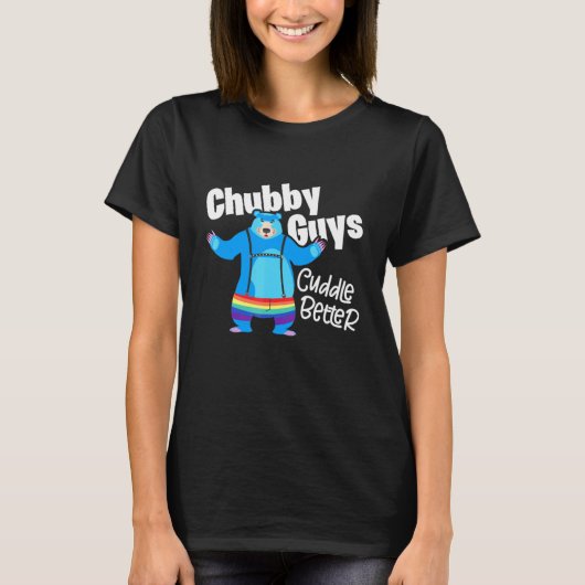 T-shirt Chubby Guys Cuddle Meilleur Ours Gay pride Lgbtq (Devant)