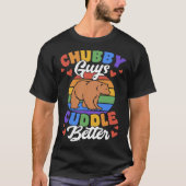 T-shirt Chubby Les gars Cuddle Meilleur Gay Grizzly Bear P (Devant)