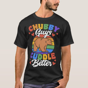 T-shirt Chubby Les gars Cuddle Meilleur Gay Grizzly Bear P