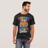 T-shirt Chubby Les gars Cuddle Meilleur Gay Grizzly Bear P (Devant entier)