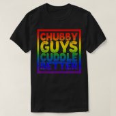 T-shirt Chubby Les Gars Cuddle Meilleur Ours Gay (Design devant)