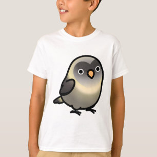 T-shirt Chubby noir masqué gris et crème Lovebird