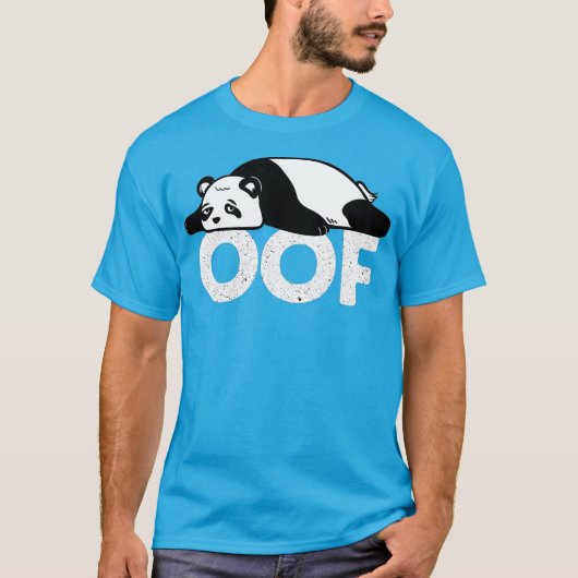 T-shirt Chubby Panda Oof Internet Video Gaming Gamer (Devant)