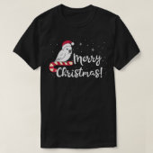 T-shirt Chubby Parapluie Cockatoo Joyeux Noël Kawaii Wh (Design devant)