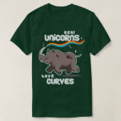 T-shirt Chubby Real Unicorns Funny Inspiration Cut (Design devant)