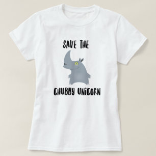 T-shirt Chubby Rhinoceros Unicorn