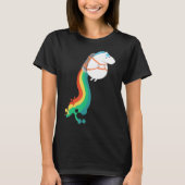 T-shirt Chubby Unicorn Rainbow Jetpack (Devant)