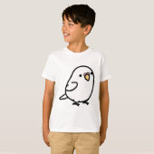 T-shirt Chubby White Albino Budgie (Devant entier)