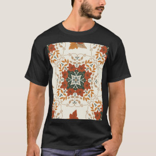 T-shirt Chuchotements d'Automne : Mélange Géométrique Flor