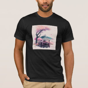 T-shirt Chuchotements du Soleil Levant le Long de la Route