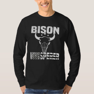 T-shirt Chuchoteur de bisons Bison d'Amérique Bison Wisent