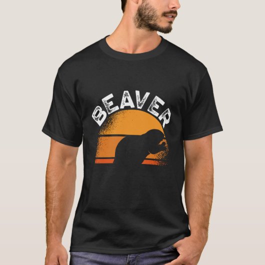T-shirt Chuchoteur de castor dos impression castor (Devant)