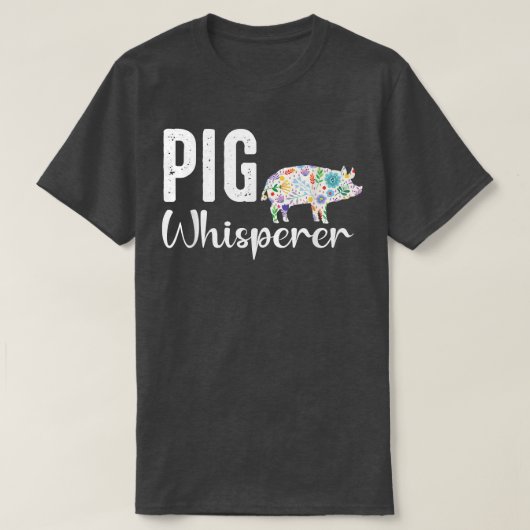 T-shirt Chuchoteur de cochon Farmer t shirt et drôle BBQ c (Design devant)