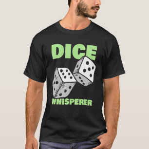 T-shirt Chuchoteur de Dés Joueur de Craps Casino Jeux d'Ar