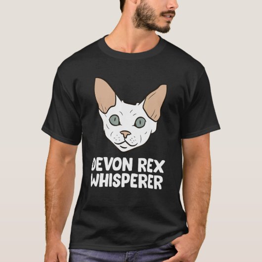 T-shirt Chuchoteur de Devon Rex Drôle de Chat Devon Rex (Devant)