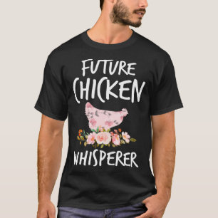 T-shirt Chuchoteur de fermier de poulet rétro-futuriste po