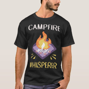 T-shirt Chuchoteur de feu de camp Camping Feu de camp 1