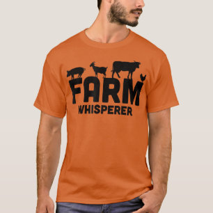 T-shirt Chuchoteur de la ferme agriculteur animal pays