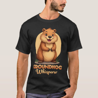 T-shirt Chuchoteur de marmotte Animal Rongeur drôle