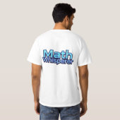 T-shirt Chuchoteur de Maths (Dos entier)